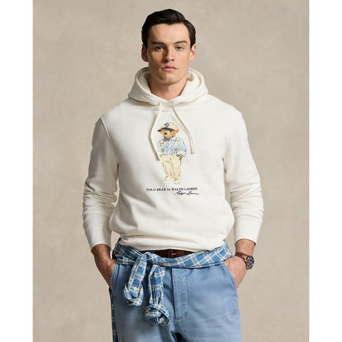Fleece bear hoodie white Polo Ralph Lauren La Redoute