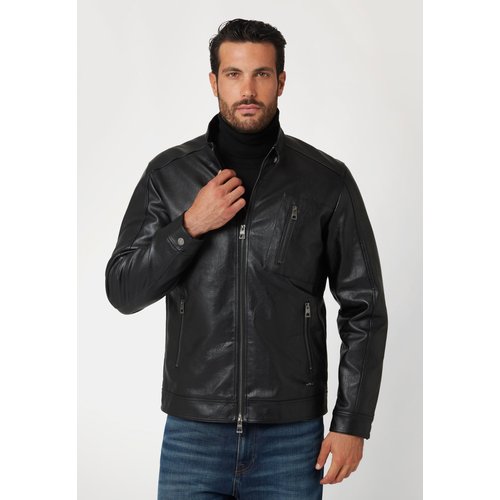 Guess veste en similicuir noir Guess La Redoute