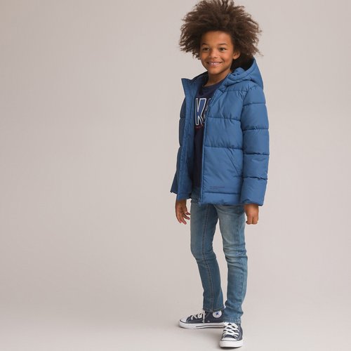 Doudoune chaude a capuche La Redoute Collections bleu La Redoute
