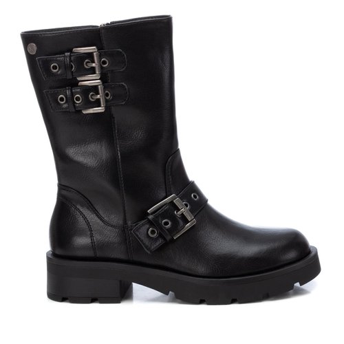 Bottines style motard avec boucles best sale