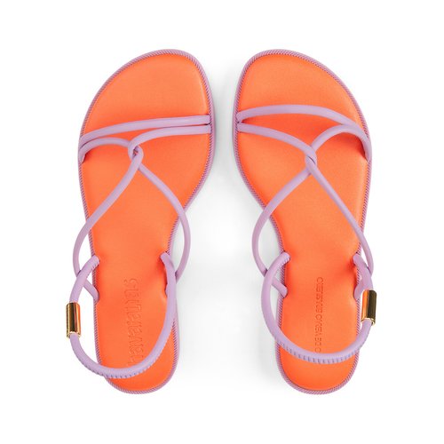 Orange sandals deals