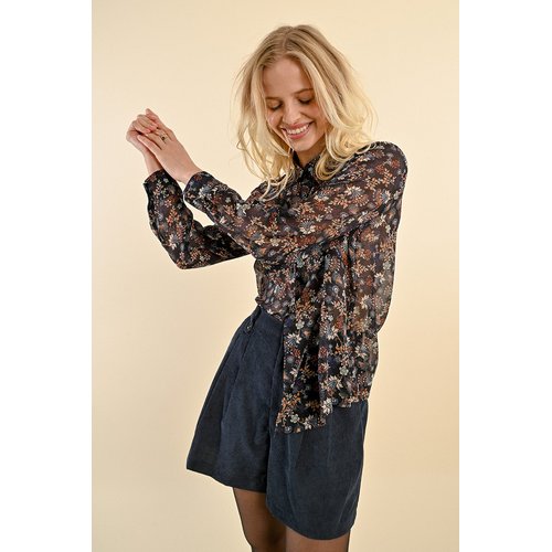 Chemisier voile noir hotsell