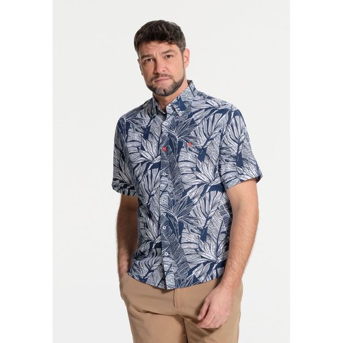 Chemise en coton imprime fleuri