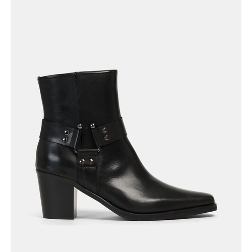 Bottines western a talons taylor en cuir noir Galeries Lafayette La Redoute