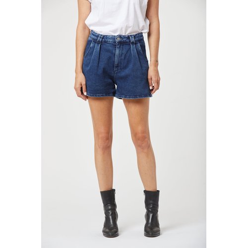 Short en coton biologique jaika recycled bleu brut brushed Lee Cooper La Redoute