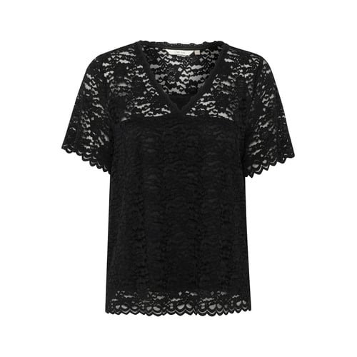 Blouse Femme Vive Maria - Manches Courtes, Couleur Kaki-noir - Taille 36 - Occasion Parfait état