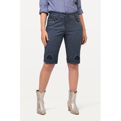Ulla Popken Mezclilla Estrecha Marlene Mandy Jeans, Azul Oscuro, 32W / 32L Para Mujer