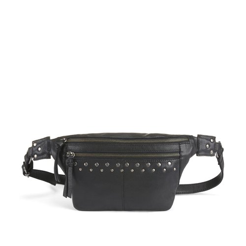 Nadja Leather Bum Bag with Studded Detailing