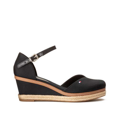 Tommy hilfiger black sandals outlet