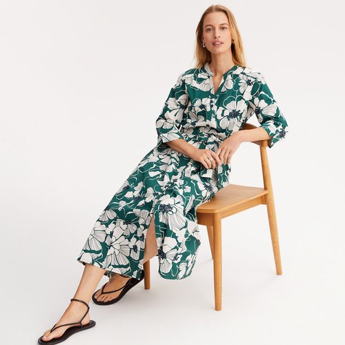 sachin and babi light blue dress Multicolor Floral Print Cotton Midi Dress  Casual Summer Style  Blushadow