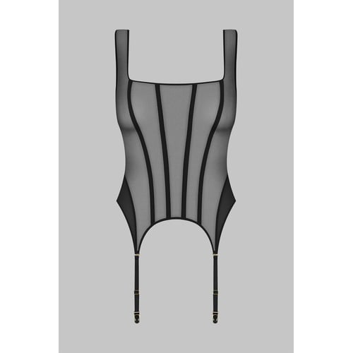 Bustier Porte-jarretelles Luxueux CADOLLE Noir - Taille S - Neuf Avec étiquettes - Valeur 665€