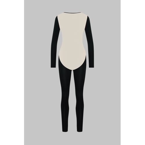 Catsuit manches longues dos transparent pure tentation Maison
