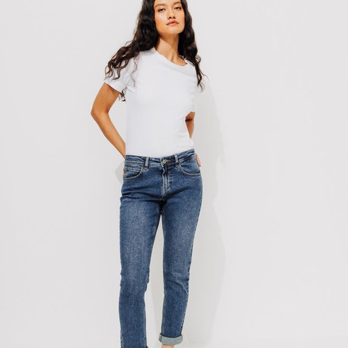 Jean girlfriend cropped lucien Promod La Redoute