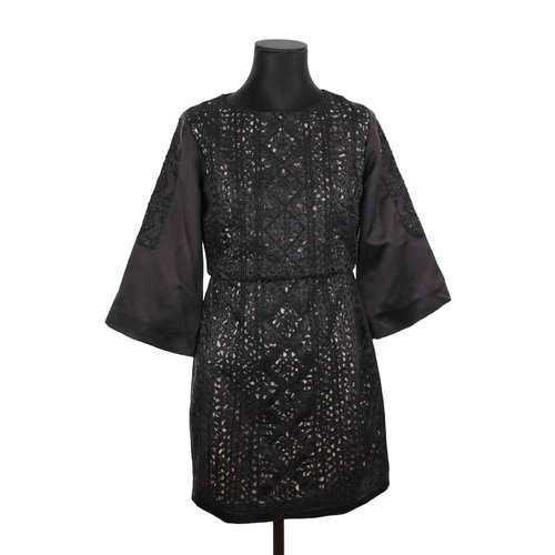 Robe en dentelle tres bon etat noir Maje La Redoute