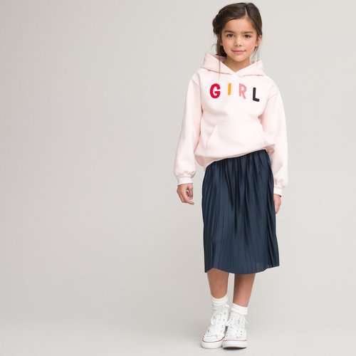 Jupe plissee bleu marine La Redoute Collections La Redoute