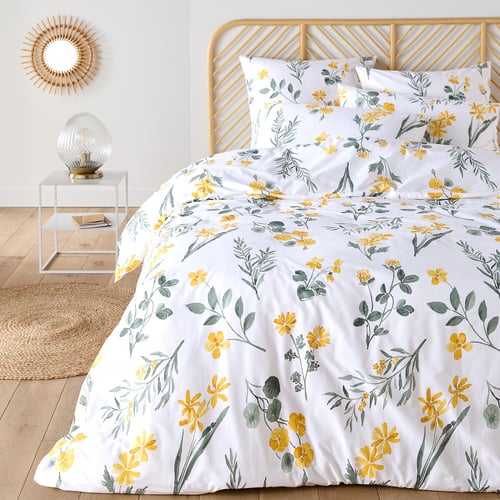 Liquette Ringella 100% Coton - Couleur Jaune/fleurs, Taille 38, Neuf Avec étiquettes - Fabriqué En Allemagne