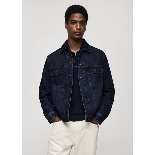 Veste en jean bleu foncé deals