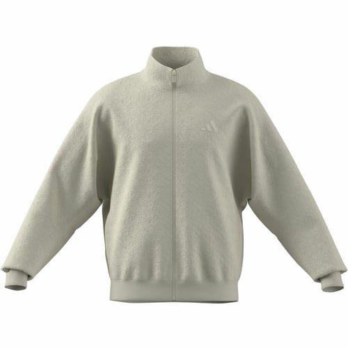 Sherpa fleece zip-up jacket, cream, Adidas Sportswear | La Redoute