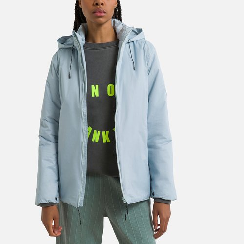 Coupe vent mi long zippe unisexe fuse jacket Rains bleu clair La Redoute