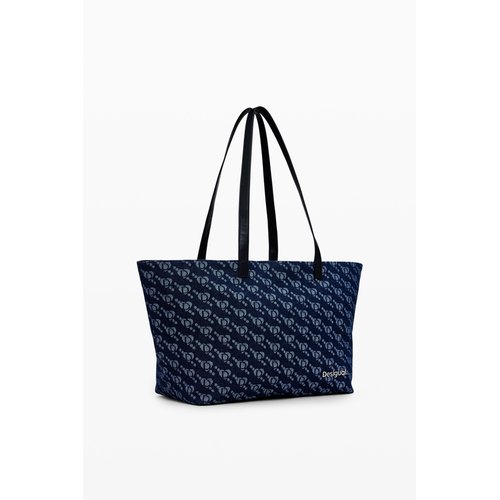Sac cabas logo desigual bleu Desigual La Redoute
