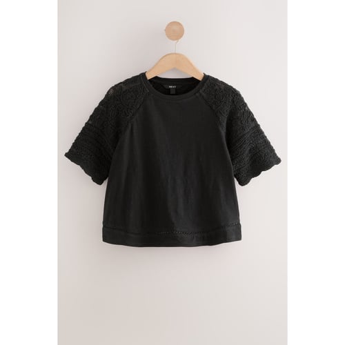 T-shirt manches courtes noir Femme T-shirt manches courtes noir Femme