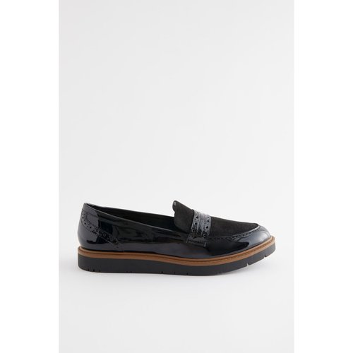 Mocassins richelieu a semelles epaisses noir Next La Redoute