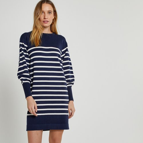 Robe a rayure marine on sale