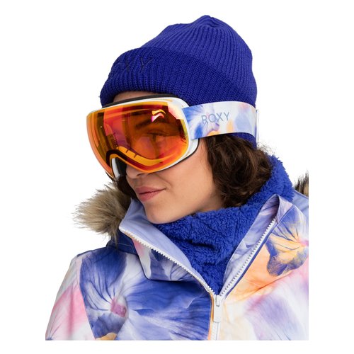 Masque de ski snowboard popscreen color luxe. blanc pansy pansy clux ml orange s3 Roxy La Redoute