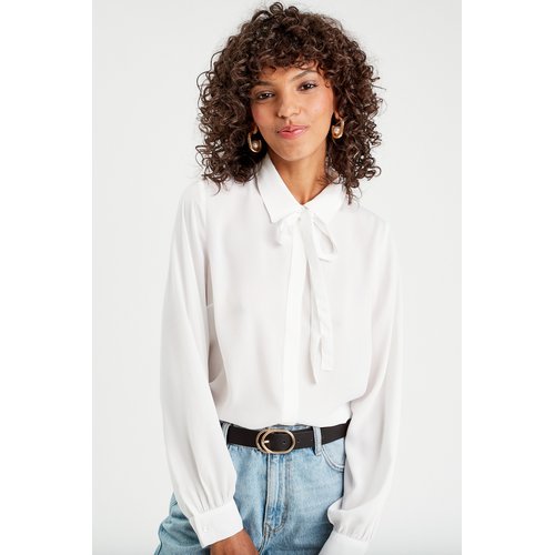 Chemise col lavalliere ecru Cache Cache La Redoute