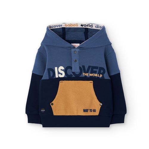 Pull Marin Rayé Garçon Vertbaudet – 50% Coton, 50% Acrylique – Épaule Boutonnée – Manches Longues