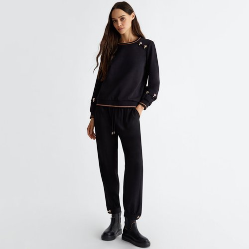 Pantalon de jogging extensible noir Liu Jo La Redoute