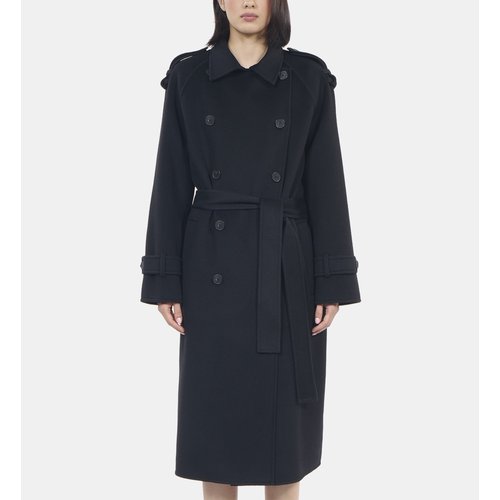 Manteau style trench black The Kooples La Redoute