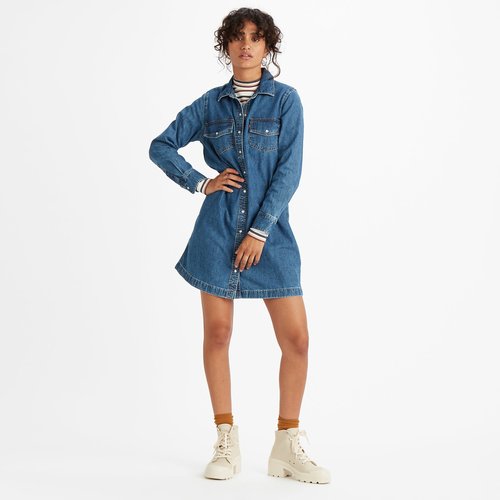 Robe chemise en jean levis online