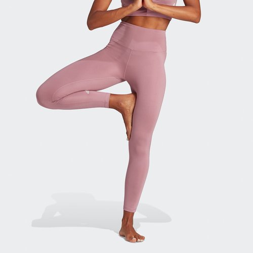 Legging met hoge taille roze Adidas Performance La Redoute