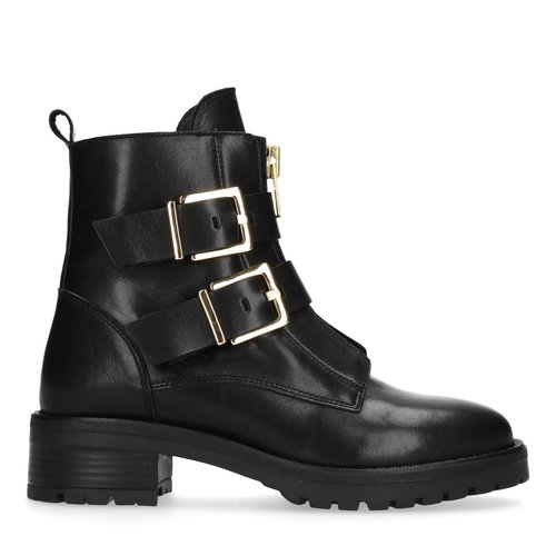 Bottines motardes avec boucles noir Sacha La Redoute
