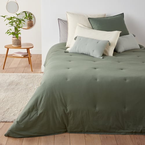 Couvre-lit Matelassé PEIHUODAN – Microfibre Ultra-douce, Réversible, Toutes Saisons (Beige, 150x230 Cm)