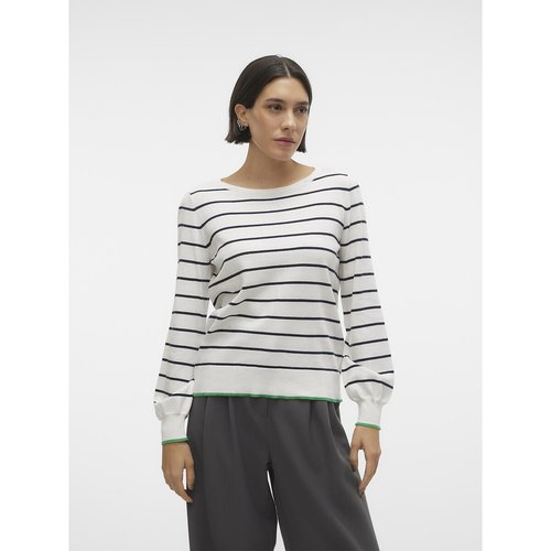 Pull alla marinara collo rotondo bianco marine Vero Moda La Redoute