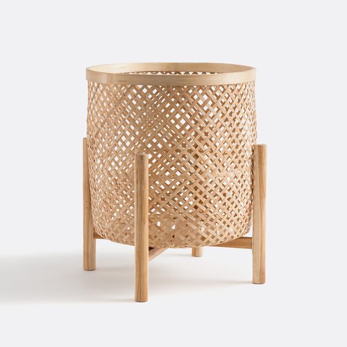 bertopf bambu aus bambus mit fuss,  40 cm natur La Redoute Interieurs |  La Redoute