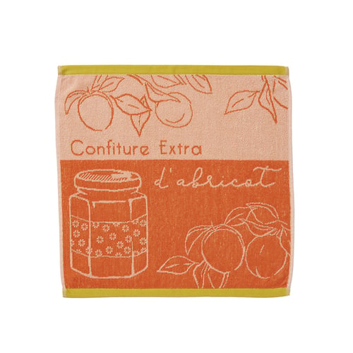 Carré éponge jacquard Délice d'Abricots - Essix Home