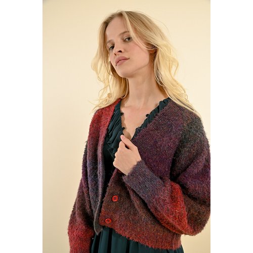 Tie dye long cardigan hotsell