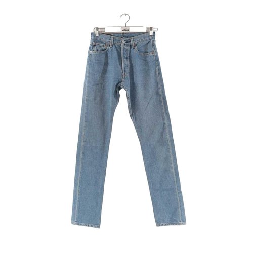 Jean droit en coton tres bon etat bleu Levi s La Redoute