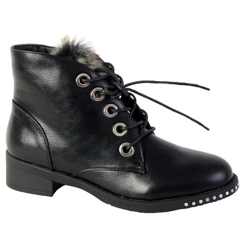 Boots fourrees noir The Divine Factory La Redoute