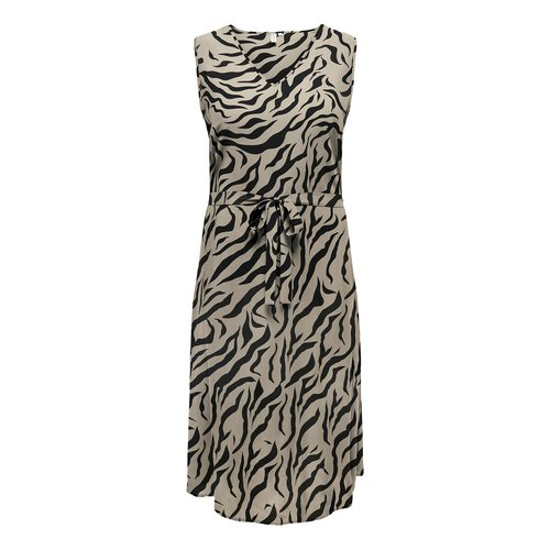 Sleeveless mini dress with tie waist Only Carmakoma La Redoute
