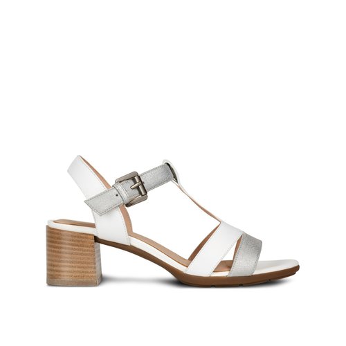 Sandales a talons respirantes en cuir marykarmen Geox La Redoute