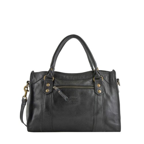 Sac porte main cow cuir Basilic Pepper La Redoute