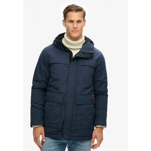 Hooded parka navy blue Superdry La Redoute