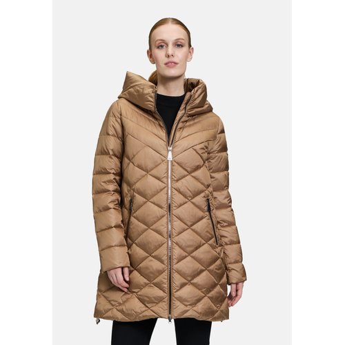 Doudoune surpiquee a capuche classic bronze Betty Barclay La Redoute
