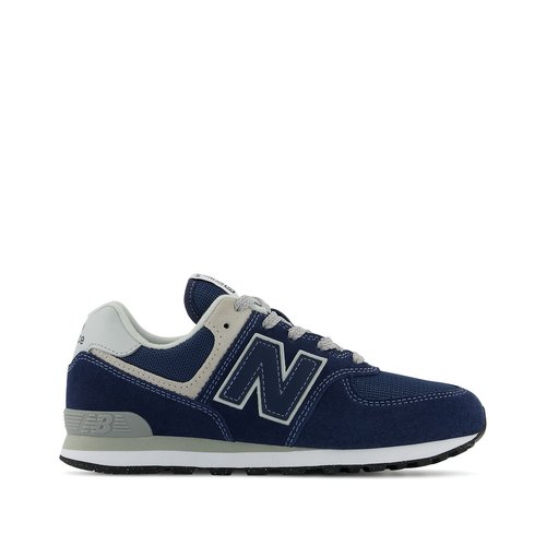 Kids gc574 suede trainers navy blue New Balance La Redoute