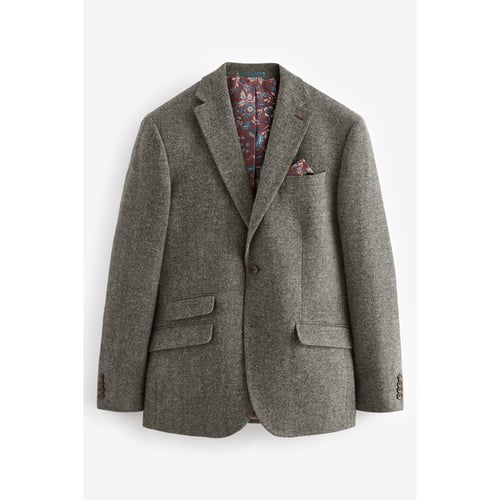Blazer Gris Femme Next Taille UK 10 - Épaulettes - Occasion Très Bon état