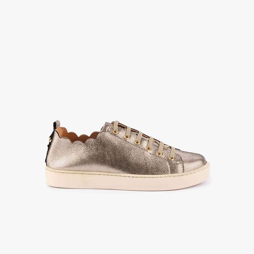 Basket cuir metallise JULIE